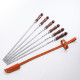 A set of skewers 670*12*3 mm in a leather quiver в Омске