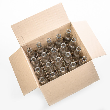 20 bottles of "Guala" 0.5 l without caps in a box в Омске